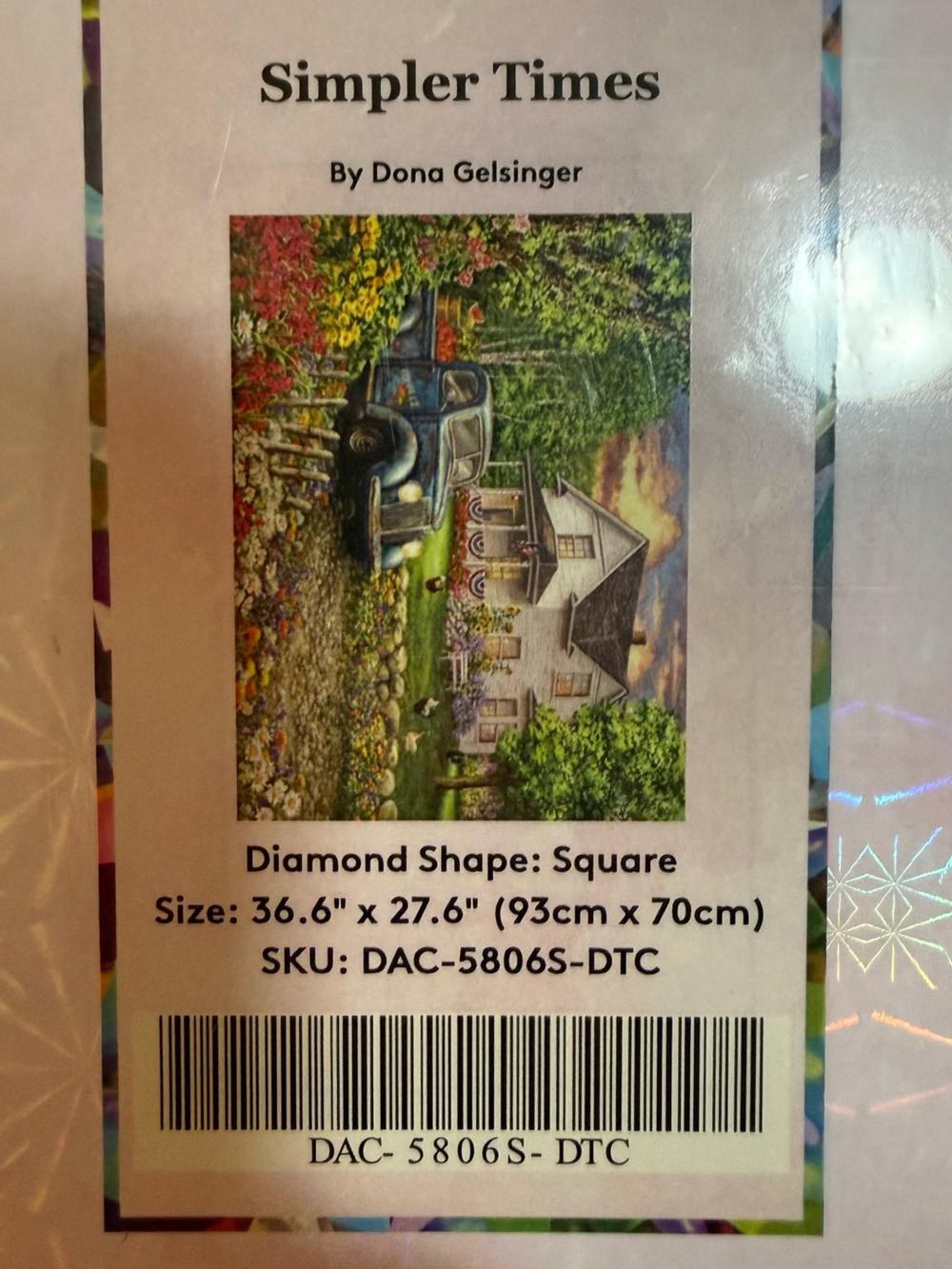 🌻 Rare Retired Diamond Art Club Simpler Times Dona Gelsinger Sealed - Picture 3 of 5
